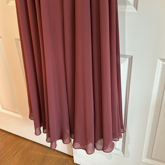 Jenny Yoo Liana Bridesmaid Dress (Cinnamon Rose) - Picture 3 of 8